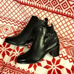 Black Ankle Boots, 10, Black